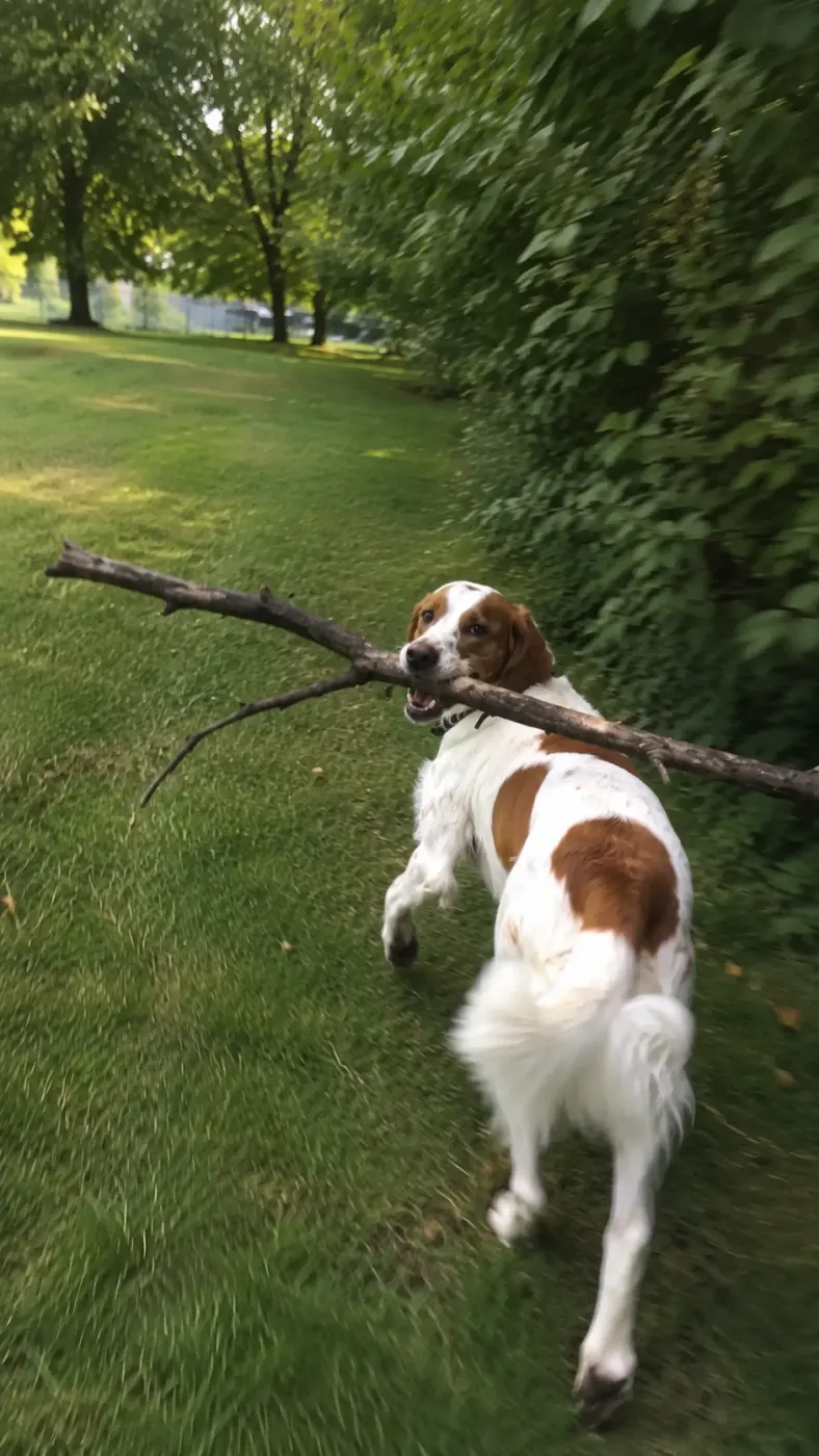 Scout Found the Perfect Stick