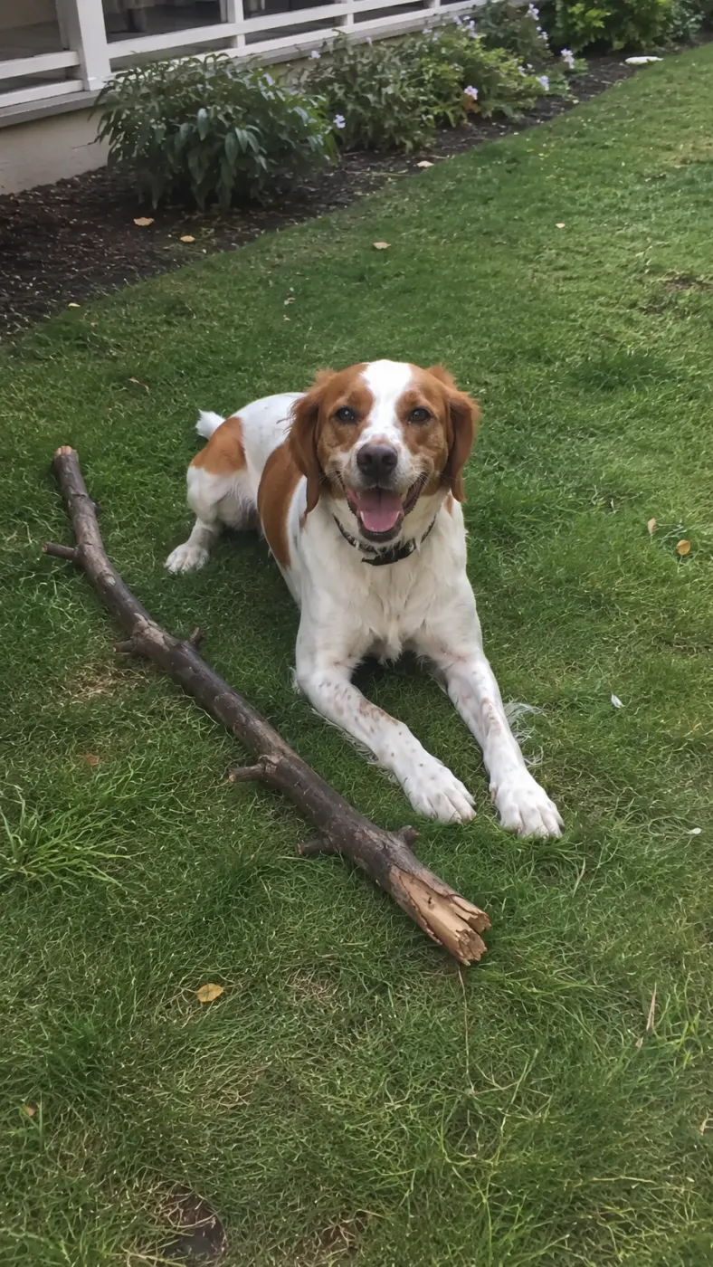 Scout Found the Perfect Stick